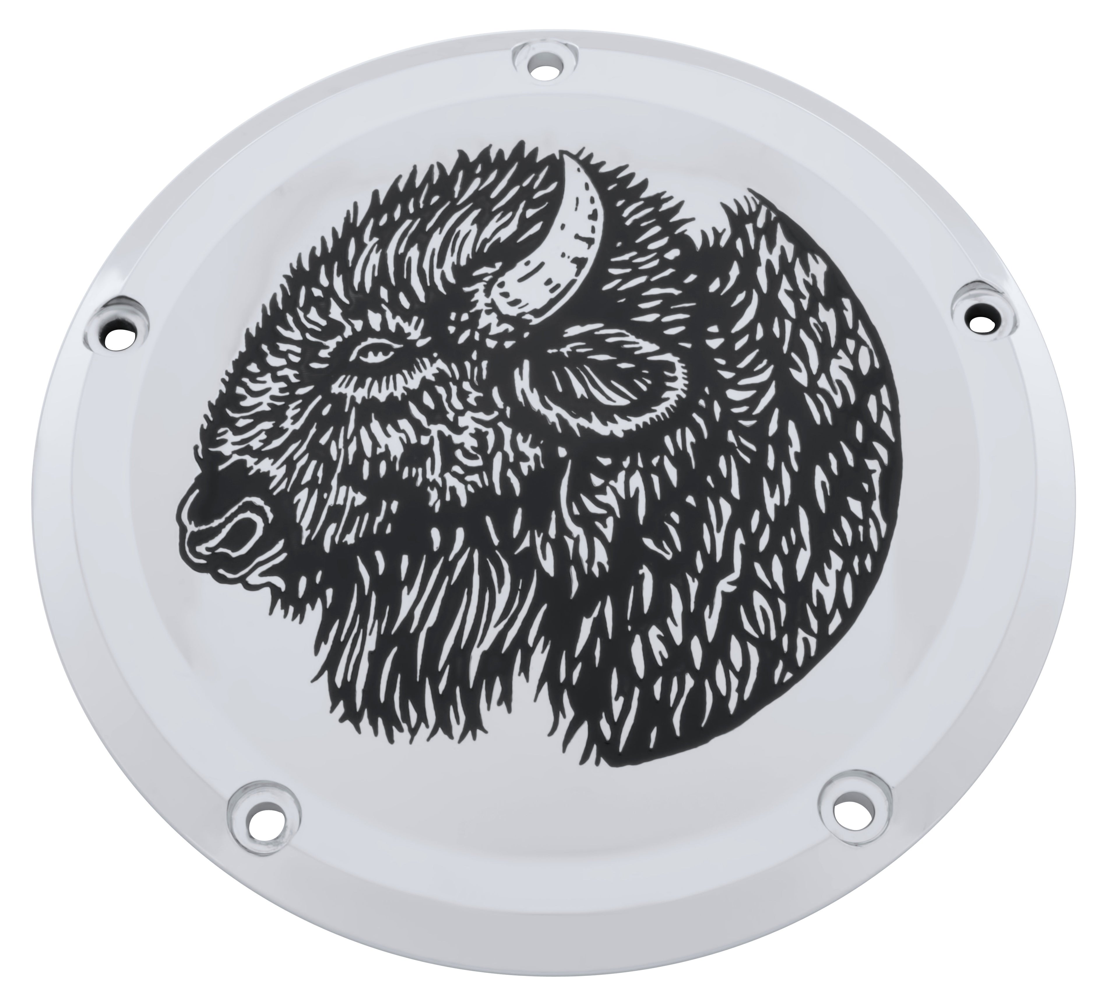 Buffalo Head   Twin Cam Derby Cover