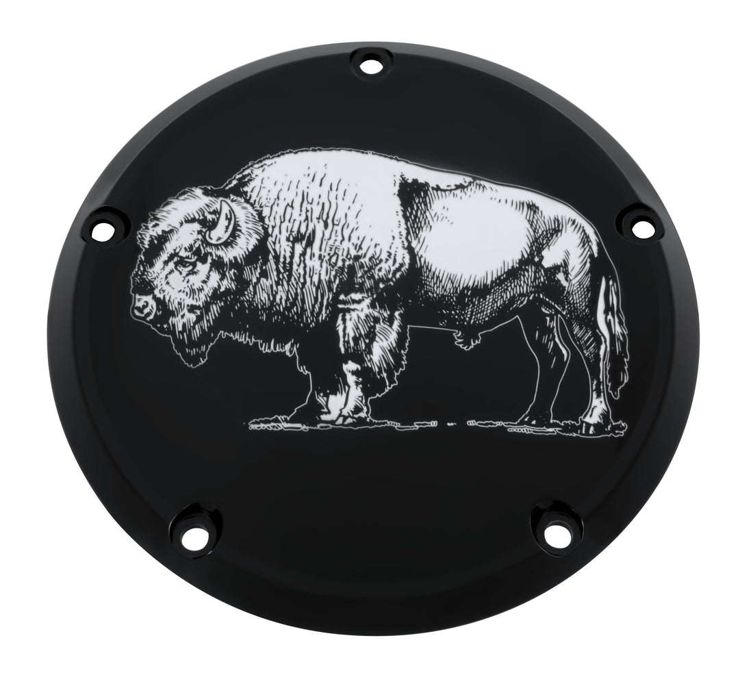 Buffalo Full Body    Black Gloss Derby Cover 7 ¾ inches in diameter