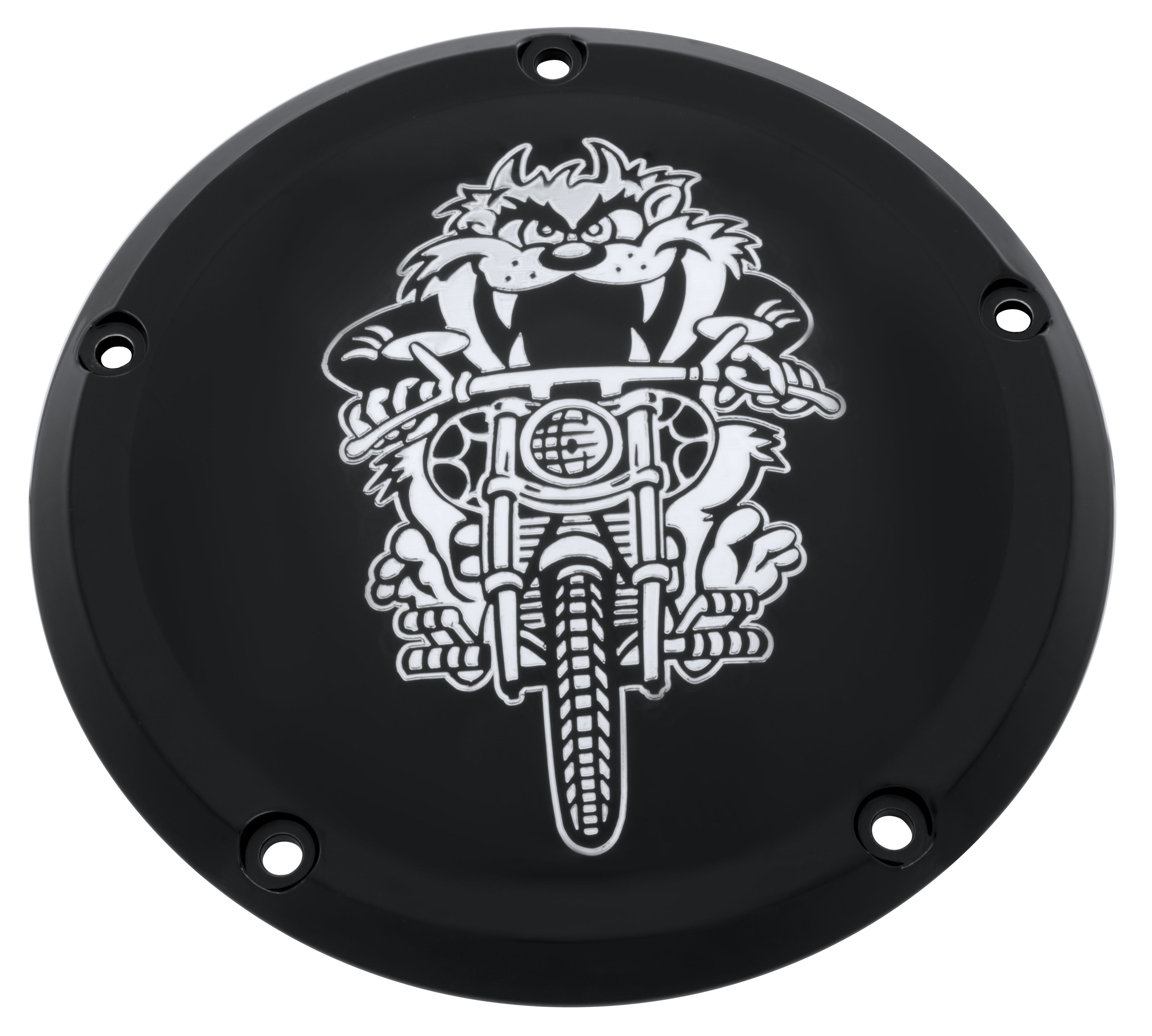 Tasmanian Devil   2019 &amp; Later Black Gloss Softail Derby Cover