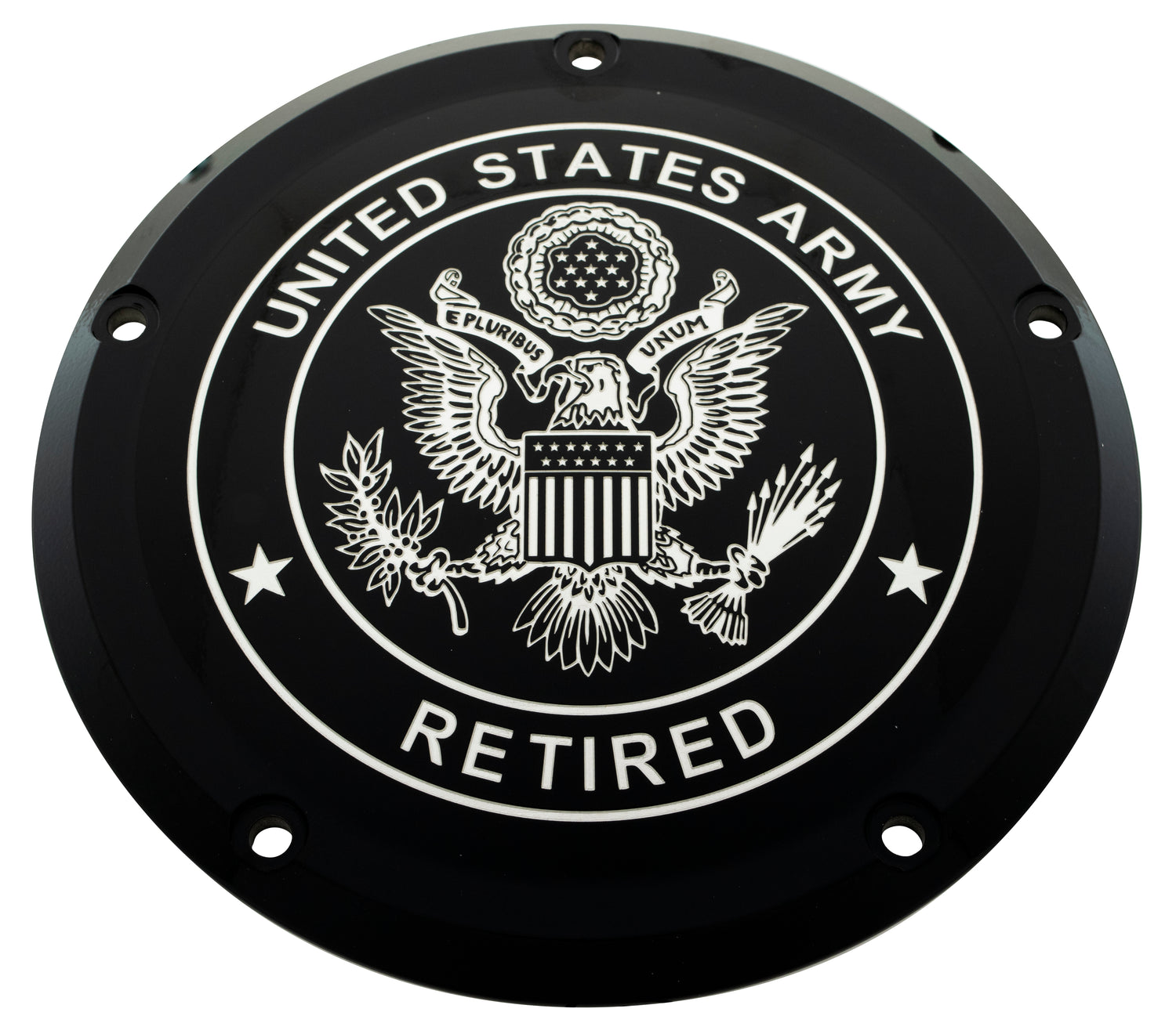 Black Timing Cap with United States Army Retired seal