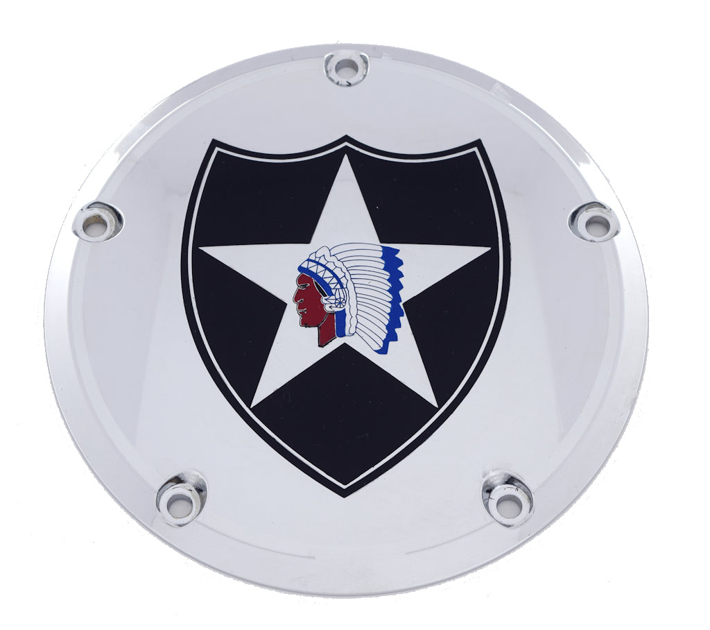 2nd Army ID  TC Derby Cover, 7 ¼ inches in diameter